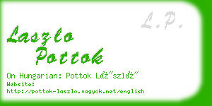 laszlo pottok business card